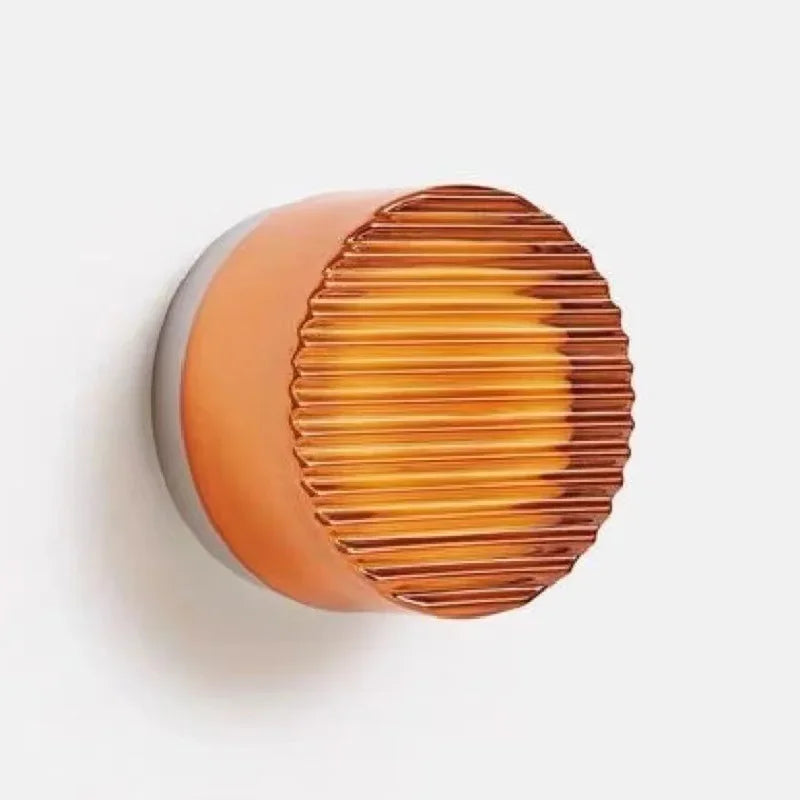 Nordic LED Wall Lamp Ceiling Light Acrylic Amber Jelly Grey Fixture Corridor Aisle Wall Sconces Commercial Decoration Lighting