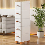 Narrow Space Storage Cabinet Drawer Style Kitchen Bathroom Multi-layer Organizer Shelf Wall Mounted Rectangular Plastic Storage