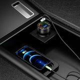 12/24V Dual USB Car Charger QC 3.0 Waterproof 18W Fast Charging Marquee Light LED Voltmeter ON OFF Switch Car-charger Adapter