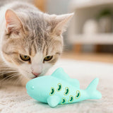 Cat Interactive Chew Toy Pet Food Leakage Simulated Fish Bite-resistant Kitten Toy Teeth Grinding Chewing Cat Toy Supplies