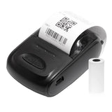 Receipt Printer Portable 58mm Mobile Thermal Printer Wireless BT Mini Bill Ticket Printing Printer with 1pcs Thermal Paper Rolls