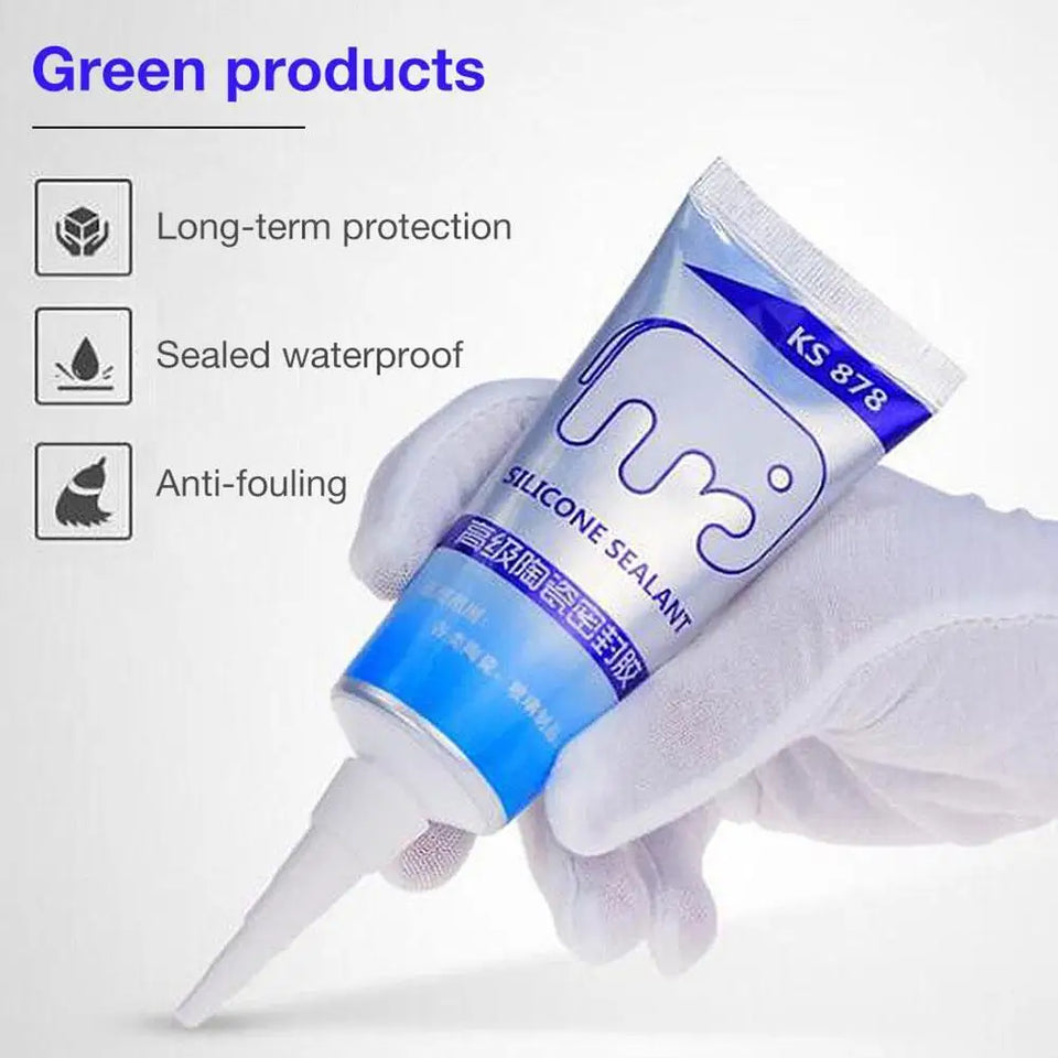 120ml Multipurpose Silicone Sealant Waterproof Caulk Seal Mouldproof Fast Drying Adhesive Glass Glue For Bathroom Kitchen