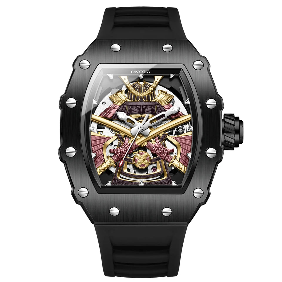 ONOLA Men Automatic Watch Luxury Brand Fashion Luminous Waterproof Mechanical Watches Men Military Sports Watches Gifts for Men