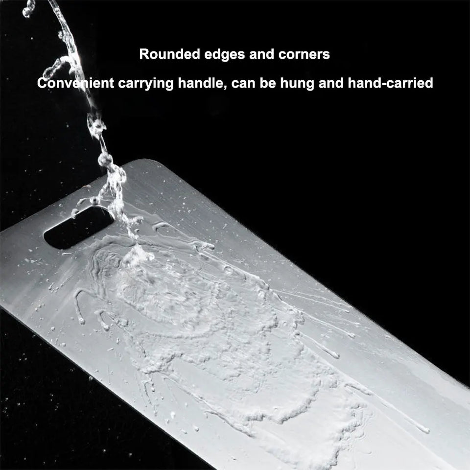 Stainless Steel Cutting Board Double Sided Chopping Board Thickened Baking Board for Kitchen for Meat Fruit Vegetables Baby Food
