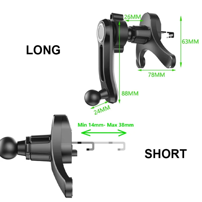 SEAMETAL Gravity Car Phone Holder Auto Air Vent Clip Cellphone Bracket Universal Car Air Vent Mobile Phone Stand For Navigation
