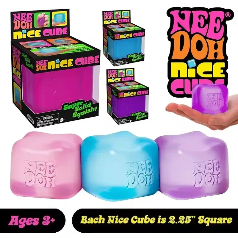 In Stock/,.Squishy Schylling Needoh Nice Cube Sensory Toy Anti-Stress Stress Relief Jigsaw Pressure Relief Souvenir for Kids 말랑이