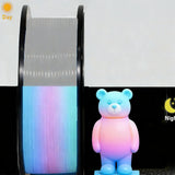 Glow in the Dark PLA 3D Printer Filament 1.75mm Rainbow Bundle Dimensional Accuracy +/- 0.03mm 250g for 3D Printing