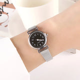 Fashion Watches for Women Female Watches Clock Luxury Wrist Watch White Stainless Steel Band Classic Quartz Watches Daily Gifts