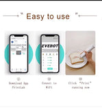 Coffee Latte Inkjet Printer Handheld EVEBOT Printpen Print Size 26*1000 MM DIY Custom Printing With Auxiliary Ruler for Cafes