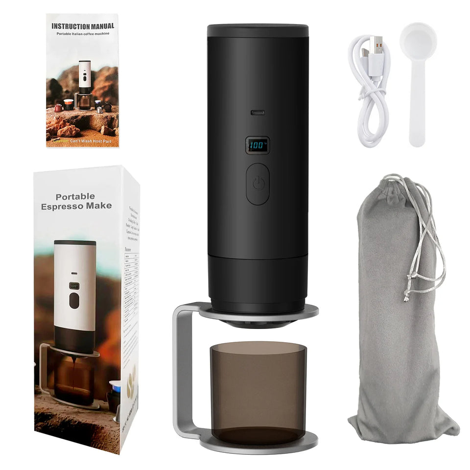 1pcs portable capsule coffee machine Meiyi concentrated electric household small heating pump pressure coffee machine, suitable