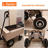 500W Dual Drive Electric Cart Conversion Kit Easy Carry 200kg 8" Wheel Set For Electrical Pull Barrow Trolley Capacity 400lbs