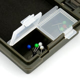 Hirisi W110 Carp Fishing Tackle Box with Stiff Hair Rig Board & Pins Ultimate Storage for Carp Fishing Hair Rigs Terminal Tackle