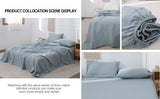 Simple&Opulence Linen Fitted Sheet (1 Piece) - 14 Inch Deep Pocket Mattress Cover Natural Flax Cotton Soft Breathable  Bedding