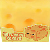 Cheese Fidget Toy Stress Relief Fidget Simulation Squeeze Decompress Toy for Kids Teens Adults Study Work Home School Office