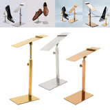 Shoes Display Stand Sturdy Sandal Store Display for Desktop Retail Supply Shoes Display Stand Shoe Riser Adjustable Height