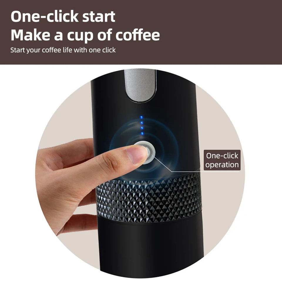 Portable Electric Espresso Coffee Machines 6oz Single Serve Mini Coffee Maker Automatic Brew for Camping Travel Car Office