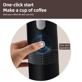 Portable Electric Espresso Coffee Machines 6oz Single Serve Mini Coffee Maker Automatic Brew for Camping Travel Car Office