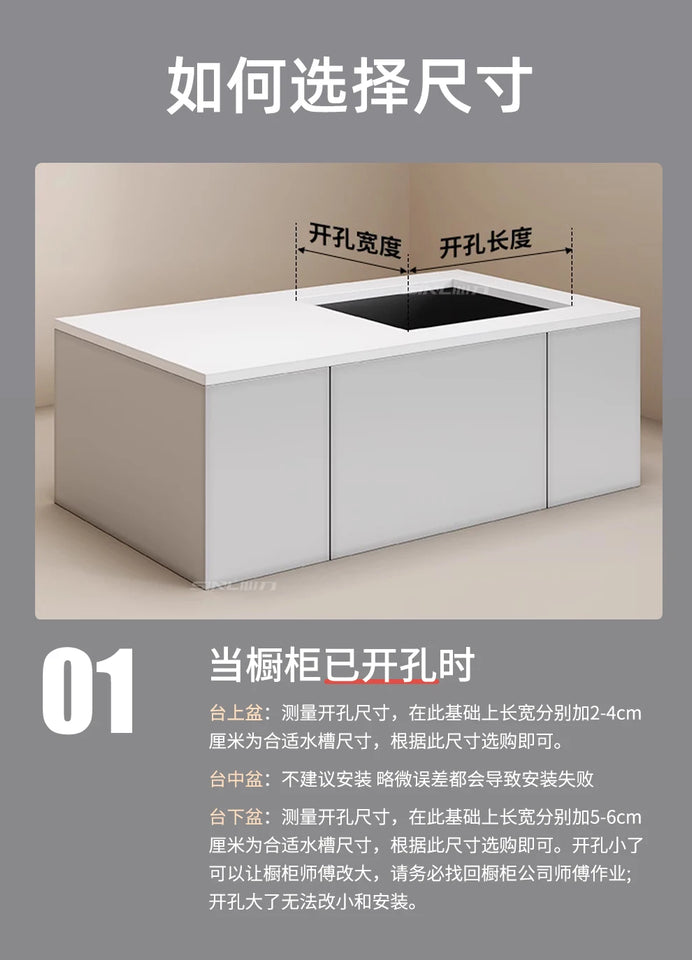 White Kitchen Sink, Stainless Steel Vegetable Sink, Large Sink Under The Table