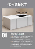 White Kitchen Sink, Stainless Steel Vegetable Sink, Large Sink Under The Table