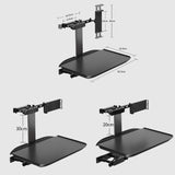Car Seat Stand Travel Table Multi Function Adjustable Car Desk Tray Table Foldable Steering Wheel Portable Laptop Stand Table