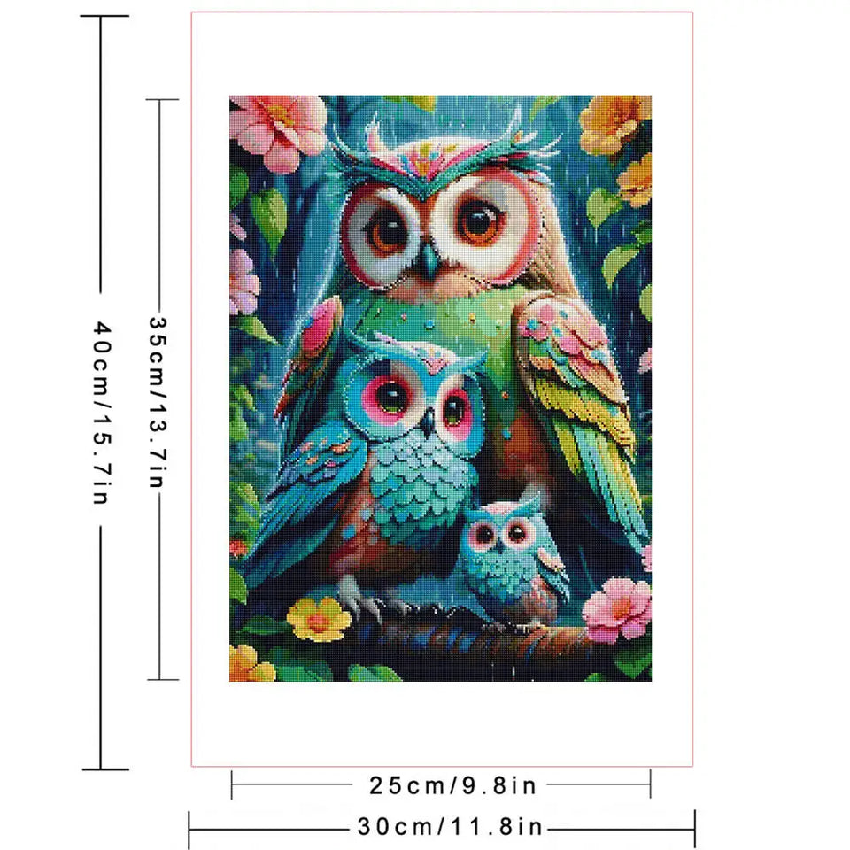 Huacan 5d Diamond Painting New Arrivals Owl Animal Diamond Mosaic Cross Stitch Embroidery Sets Home Bedroom Wall Artwork