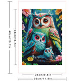 Huacan 5d Diamond Painting New Arrivals Owl Animal Diamond Mosaic Cross Stitch Embroidery Sets Home Bedroom Wall Artwork