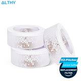 ALTHY Hydrogen Water Pitcher Generator  Balanced Purified Water PH Levels /Calcium Sulfite replacement filter