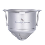 Boundless Voyage Titanium Reusable Coffee Filter Paperless Coffee Filter Metal Coffee Filter Pour Over Coffee Maker Ti6002P
