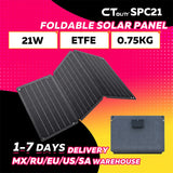 21W Portable Solar Panel, Foldable Solar Panel Charger 6V/3A Camping Hiking Backpacking Ultra-Fast Solar Phone Charger Dual USB