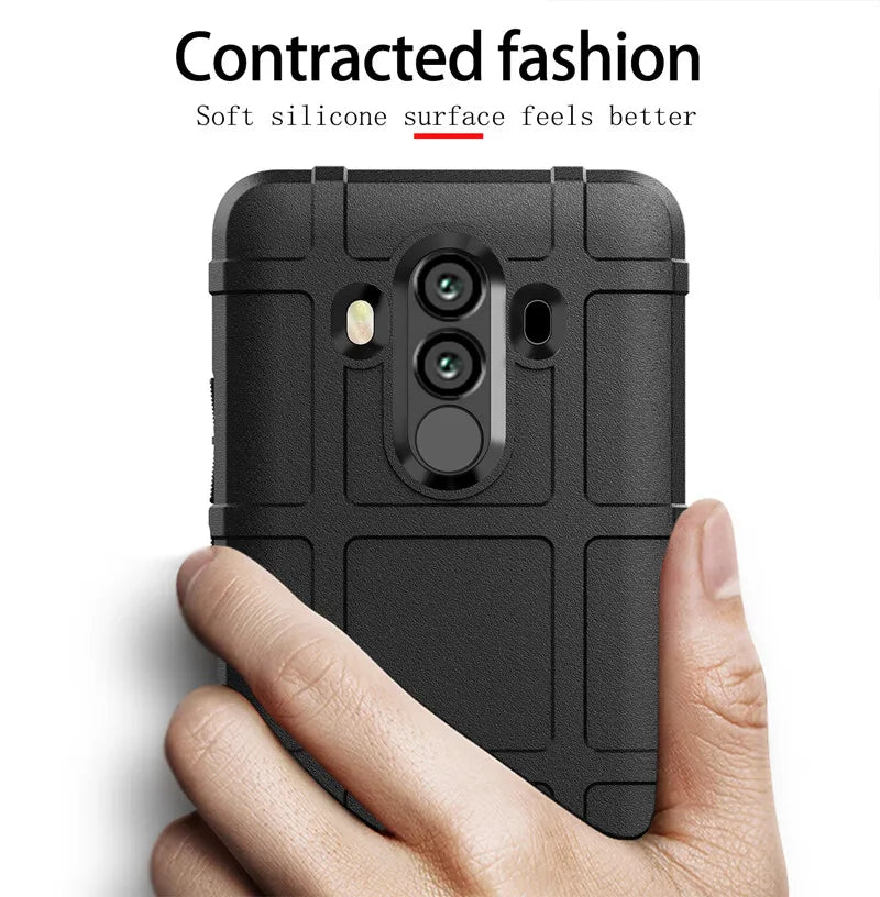 Armor Shield Cases for Mate 10 Pro 10pro Anti Knock Silicone Back Cover for Huawei mate10 pro Heavy Duty Shockproof Phone Case