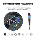 TANKE MTB Pedals Lightweight Aluminum Alloy Non-slip Bicycle Pedal (10 Non-Slip Pins/Side)with Grease&Bearing Bike pedal TP-50