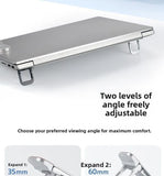 Desktop Riser Portable Foldable Laptop Stand Plastic Feet Hidden Keyboard Mini Adjustable Support Holder for Notebook