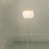 Modern Floor lamp for Living room Studio Bedroom Girl room feather lamp tripod minimal Gold floor table lamp