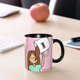 Pink Doctor Nurse Coffee Mugs DIY Customized Enfermera En Apuros Ceramic Milk Tea Mug Cup