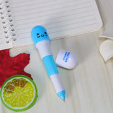 6pcs/lot Korea Stationery Smiling Face Pill Shape Ballpoint Pen Cute Cartoon Favor Retractable Ball Pen