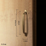 Antique Brass Cabinet Knobs Drawer Handles Zinc Alloy Pulls Mid-Century Modern Hardware for Kitchen and Bathroom Cupboard