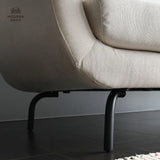 Furniture White Living Room 2 Seater Modern Nordic Scandinavian Upholstery Small Comfy High Quality