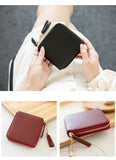 Women's Fringe Square Zipper Purse, Short Money Clip, All Simple Card Bag, Multi-functional Fashion Purse, New, 2024