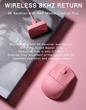 New Darmoshark M5 Pro Wireless Mouse PAW3950 8K Bluetooth Tri-Mode Connection Gaming Macro Mouse 30000DPI N52840 38g Lightweight