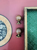 The Furniture Is Made Of Antique Walnut Wood With Solid Brass Small Handles Wardrobe Handles Kitchen Drawers Single-Hole Knobs