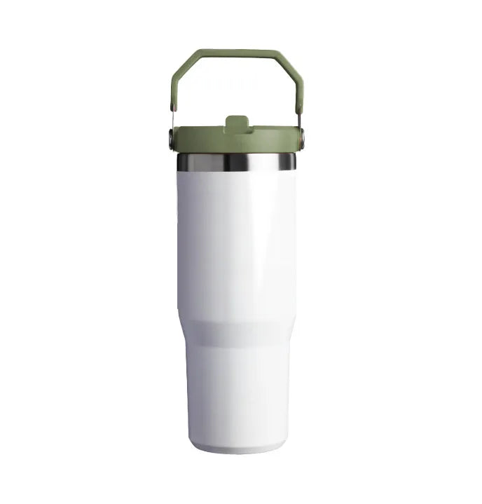 30OZ Sublimation Blank Tumbler Double Wall Stainless Steel Car Cup Coffee Mug Sublimation Water Bottle Vacuum Thermos Bottle