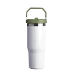 30OZ Sublimation Blank Tumbler Double Wall Stainless Steel Car Cup Coffee Mug Sublimation Water Bottle Vacuum Thermos Bottle