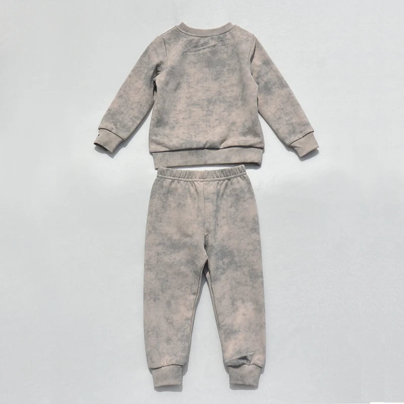 AA 25AW Tie-Dye Printed Cotton Sweatshirt Collection Girls Dress Baby Set Children Family Matching Outfits Casual Clothes