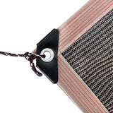 Sunshade Net Soft Coffee High Density Sun Shade Sail Polyethylene Metal Grommets with 4 65.6FT Ropes for Patio