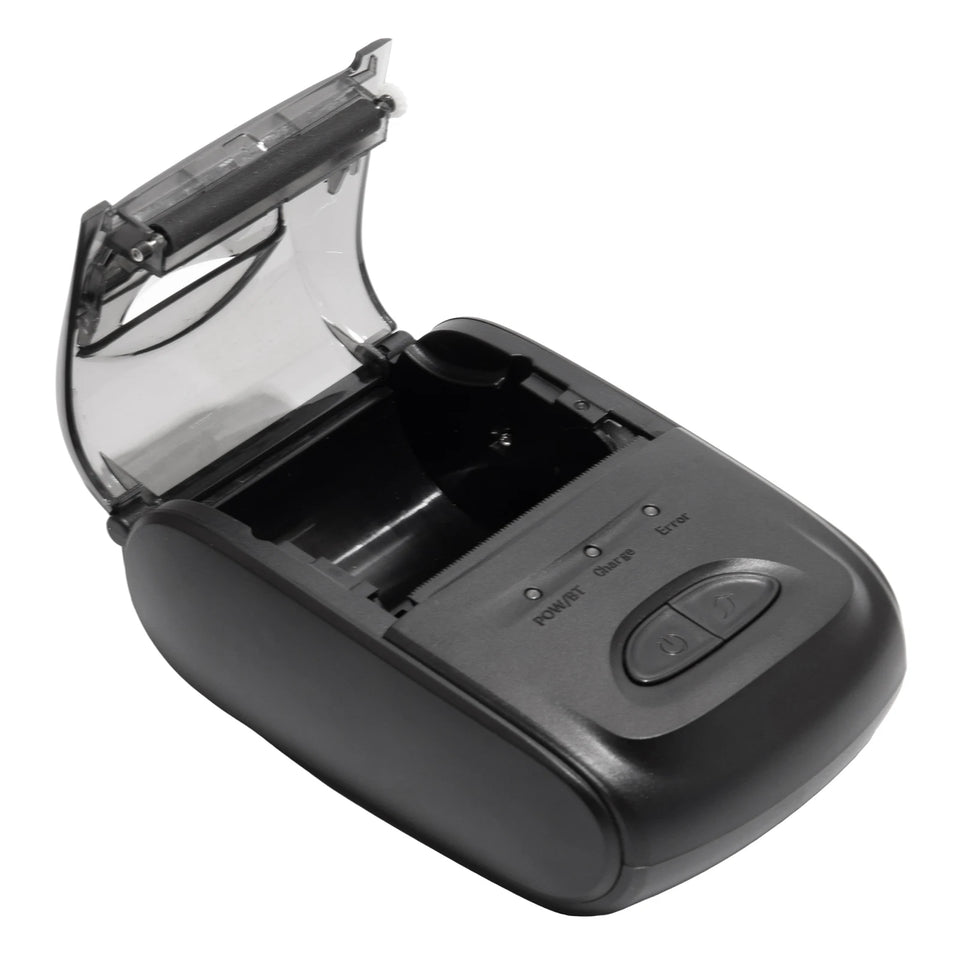 Receipt Printer Portable 58mm Mobile Thermal Printer Wireless BT Mini Bill Ticket Printing Printer with 1pcs Thermal Paper Rolls