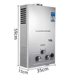 Sihao LPG Gas Hot Water Heater 6L-18L Tankless Instant Butane Propane Gas Boiler With Shower Kit LCD Display For Home Camping ﻿