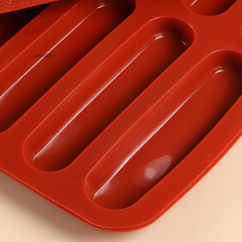 Commercial Silicone Tiramisu Finger Cookies Mold Non-Stick DIY Baking Tools for Household High-Temperature Resistant 15-Diy