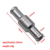 6/58/9/10/12mm Aluminium Alloy One Way Check Valve Fuel Non Return Check Valve Petrol Diesel For Car Automobile Oil Water Pumps