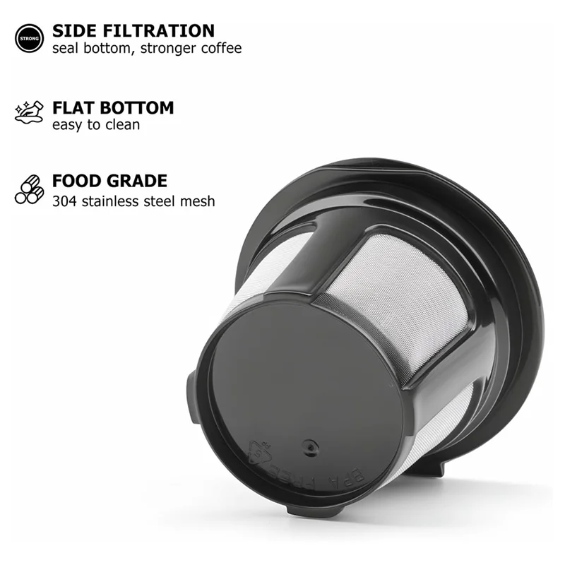 2025 Hot Style Reusable K Cups For K Mini, K Elite, K Classic, K Compact, K Latte, K Select And All 2.0 & 1.0 Coffee Makers