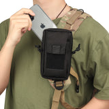 KOSIBATE Molle Backpack Strap Bag Phone Holder Outdoor Sports Running Accessories EDC Tool Waist Pouch